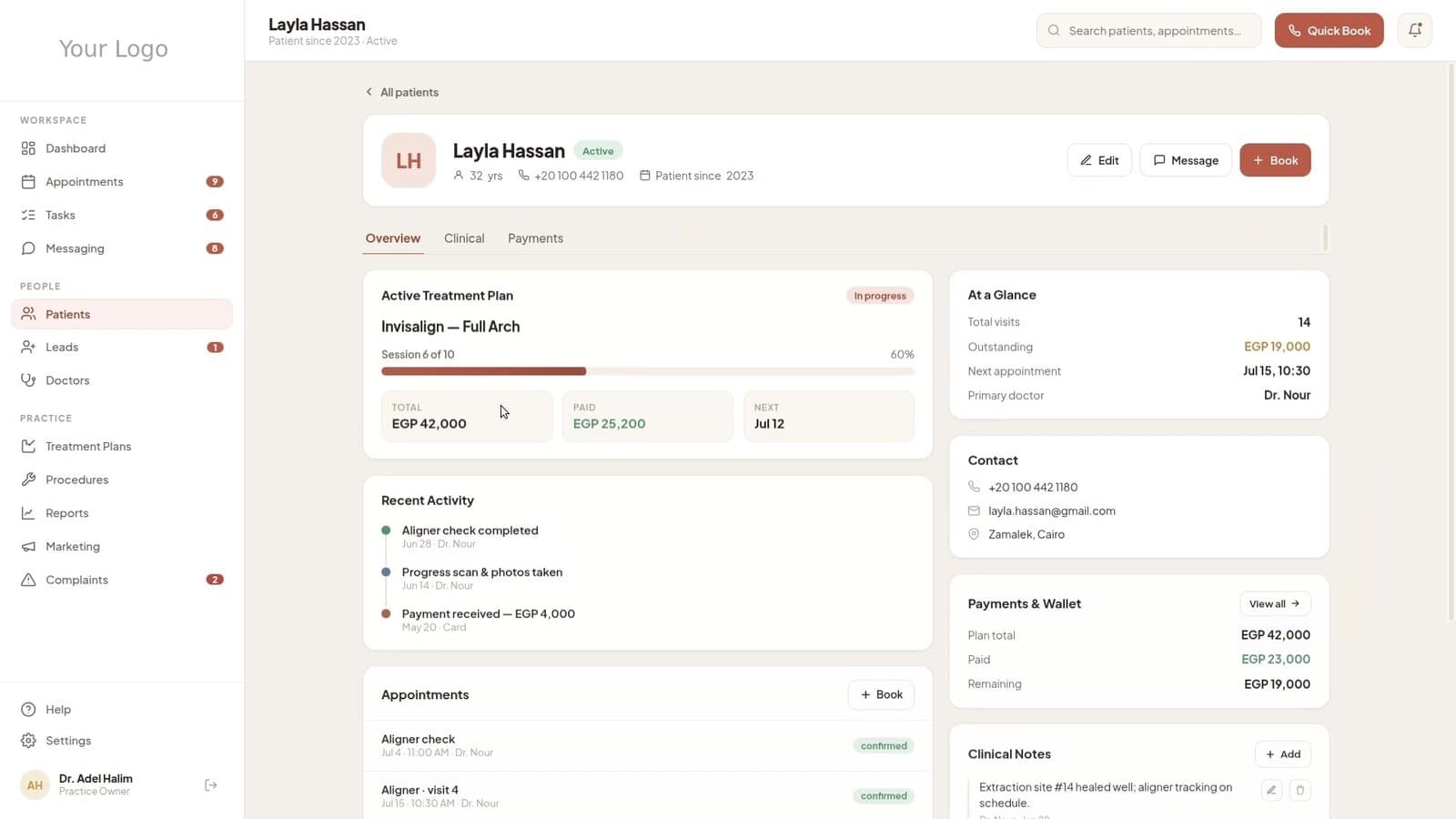 Dental Clinic Management Software — Zero Double-Bookings, Full Marketing ROI, One Patient Inbox image 2