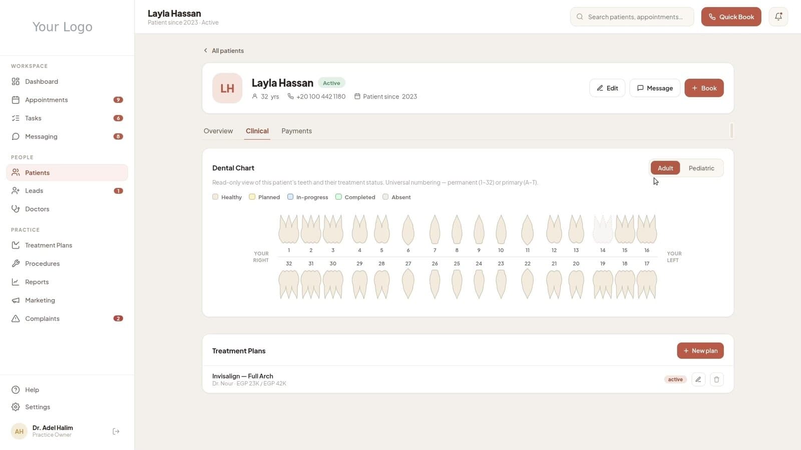 Dental Clinic Management Software — Zero Double-Bookings, Full Marketing ROI, One Patient Inbox