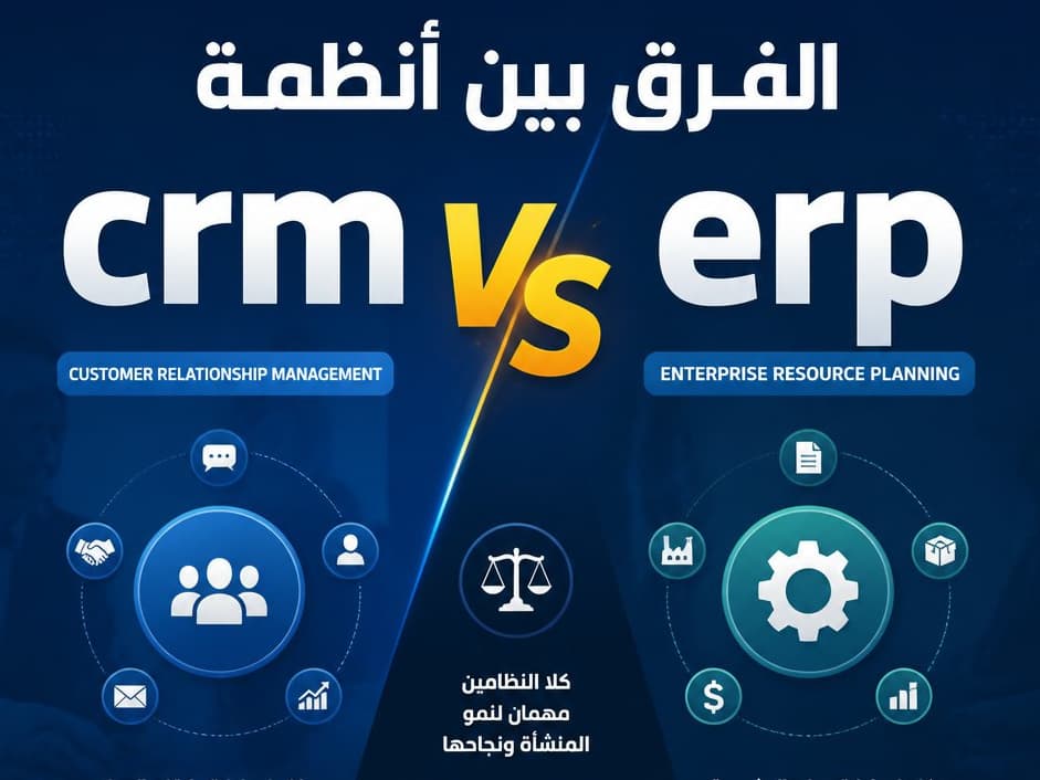 ما الفرق بين أنظمة ERP وأنظمة CRM؟ وأيهما تحتاجه شركتك أولاً