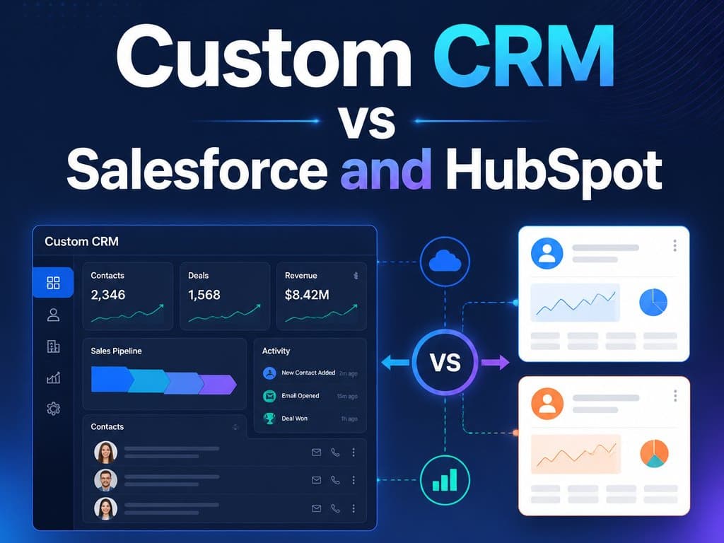 Custom CRM vs Salesforce and HubSpot: An Honest Comparison