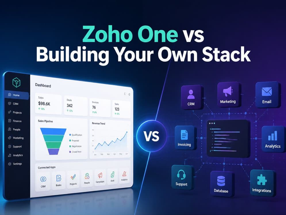 Zoho One vs Building Your Own Stack: A Three-Year Cost Model