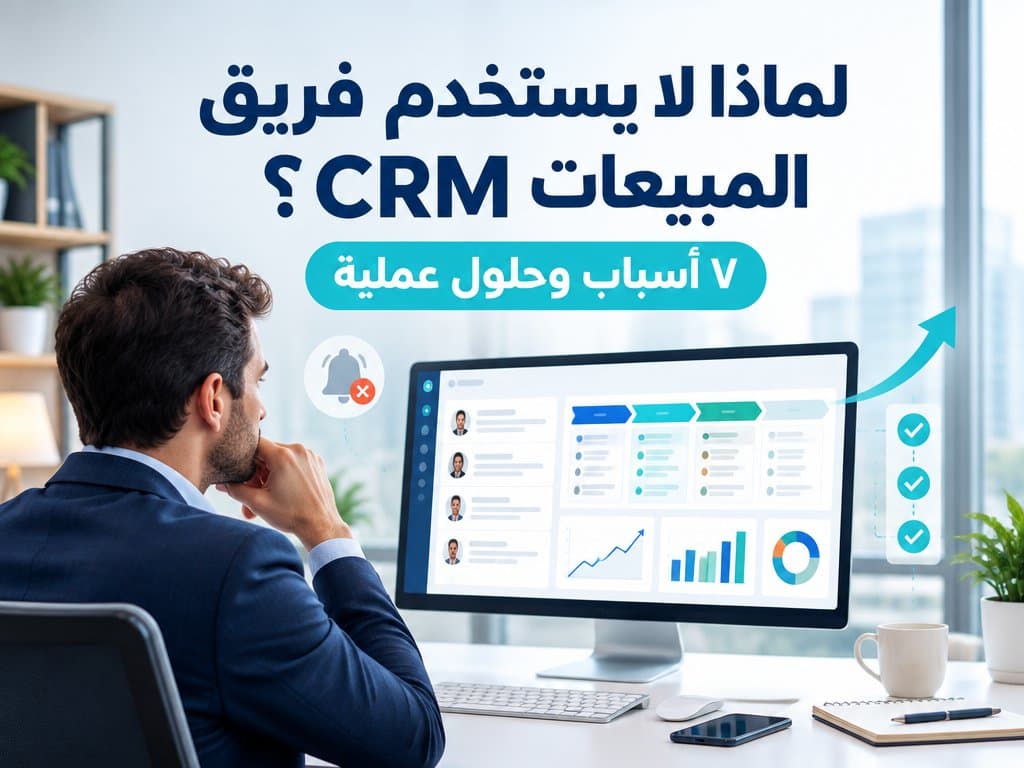 لماذا لا يستخدم فريق المبيعات نظام ال CRM؟ 7 أسباب وكيف تصلحها